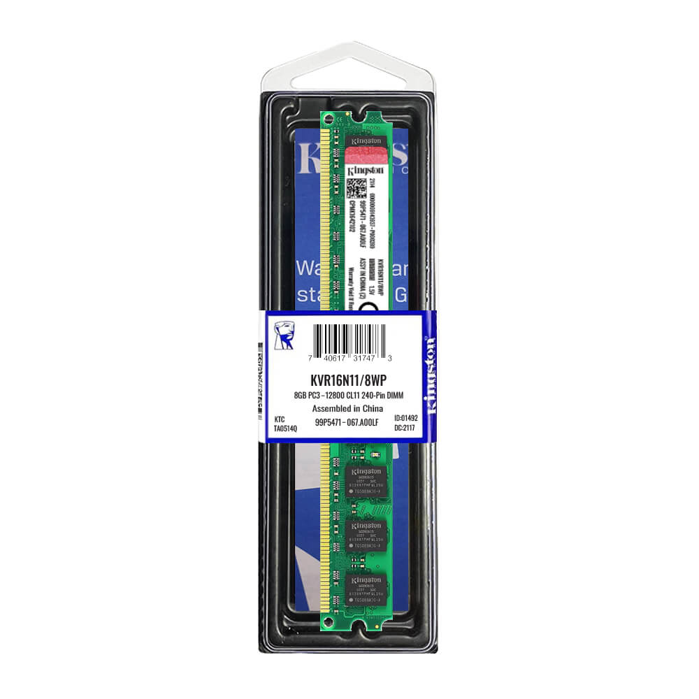 Kingston KVR16N11/8WP 8Gb 1600MHz DDR3 CL11 Desktop Ram