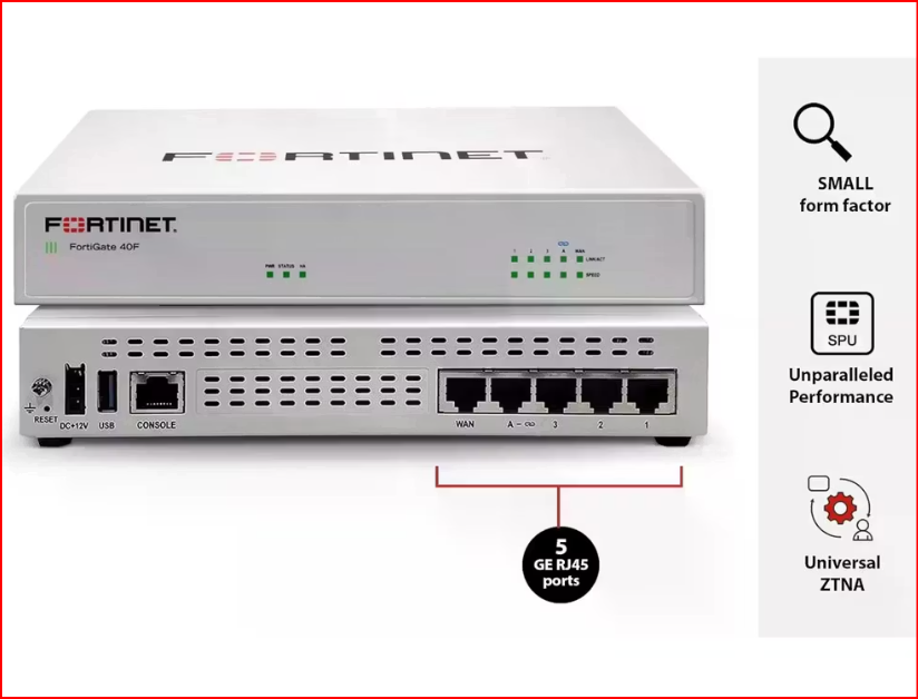 FORTIGATE 40F UTM FIREWALL-VPN-ANTIVIRUS 36 AY Forti LOGGER 5651 LOG HOTSPOT